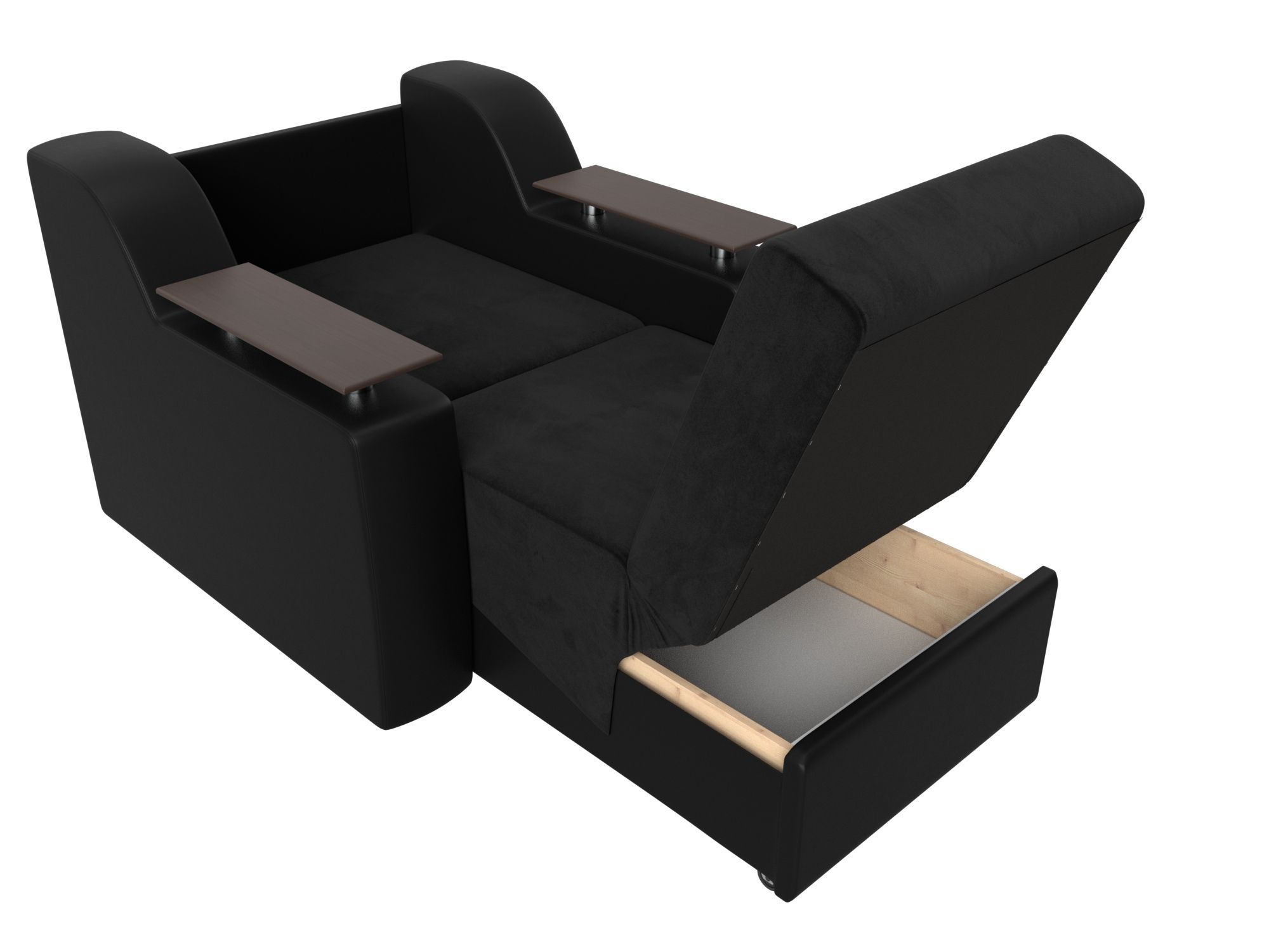 Кресло-кровать Сенатор 80 Черный\Черный