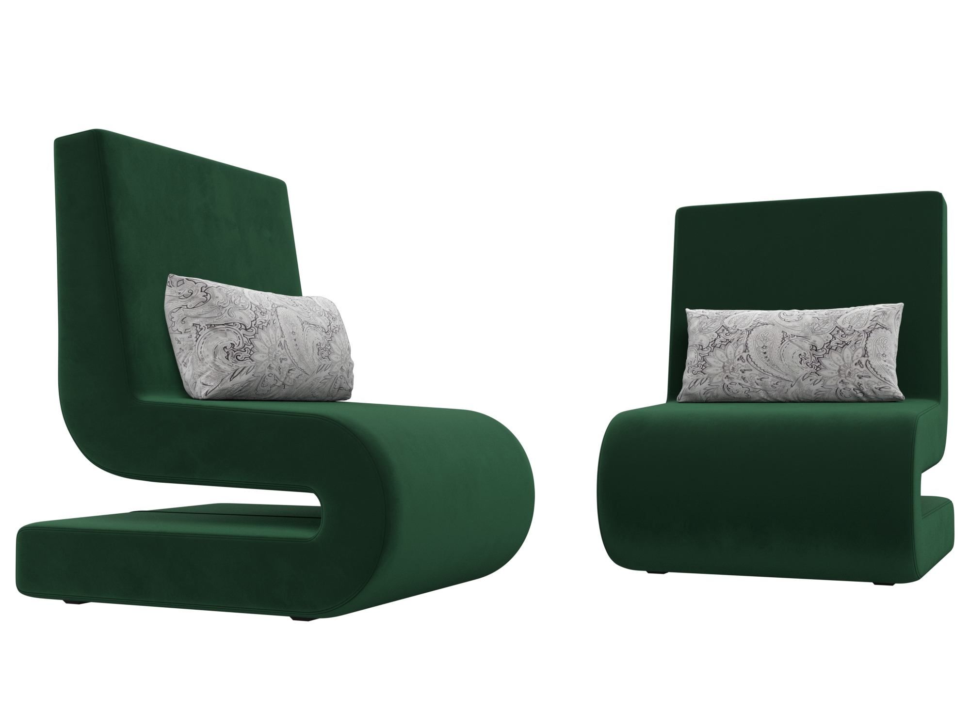 Кресло Волна (2 шт) Зеленый