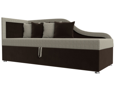 Детский диван Дюна левый угол Корфу 02\коричневый