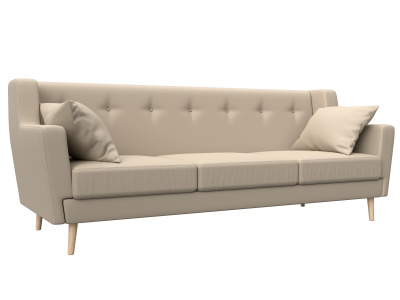 Диван кухонный прямой Брайтон 3 Бежевый