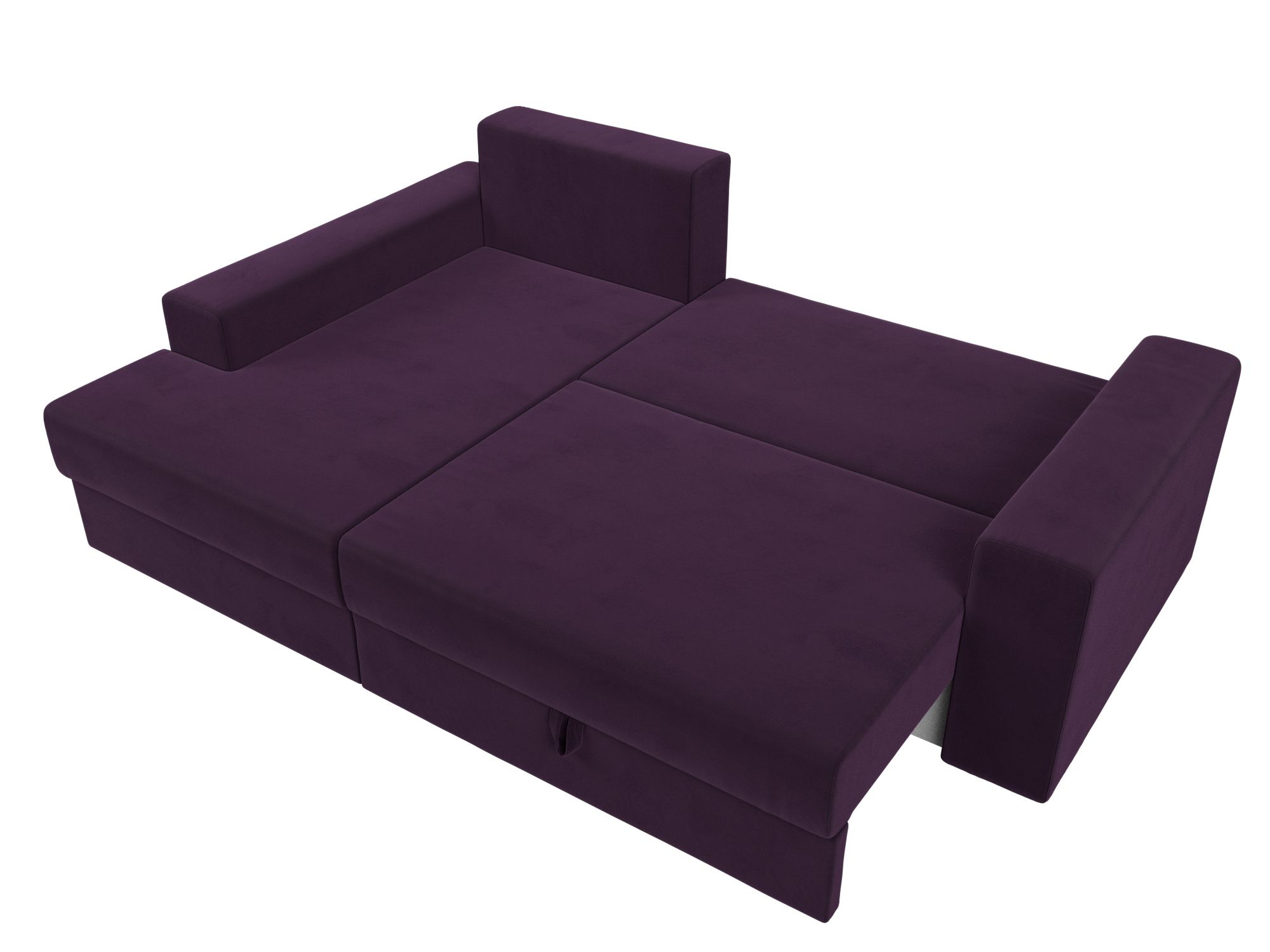 Угловой диван Майами левый угол Фиолетовый