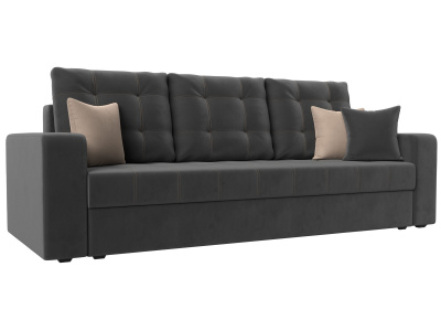 Диван прямой Ливерпуль Серый\Бежевый