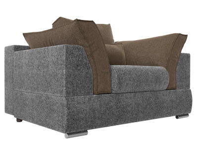 Кресло Пекин Серый\Коричневый