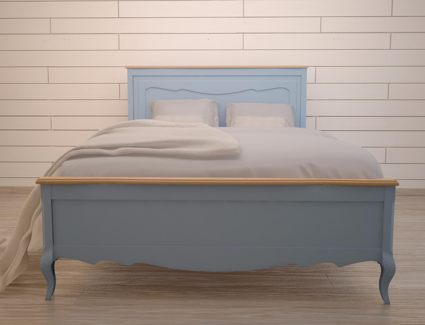 Дизайнерская кровать "Leontina Blue" 180*200 арт ST9341/18B Этажерка