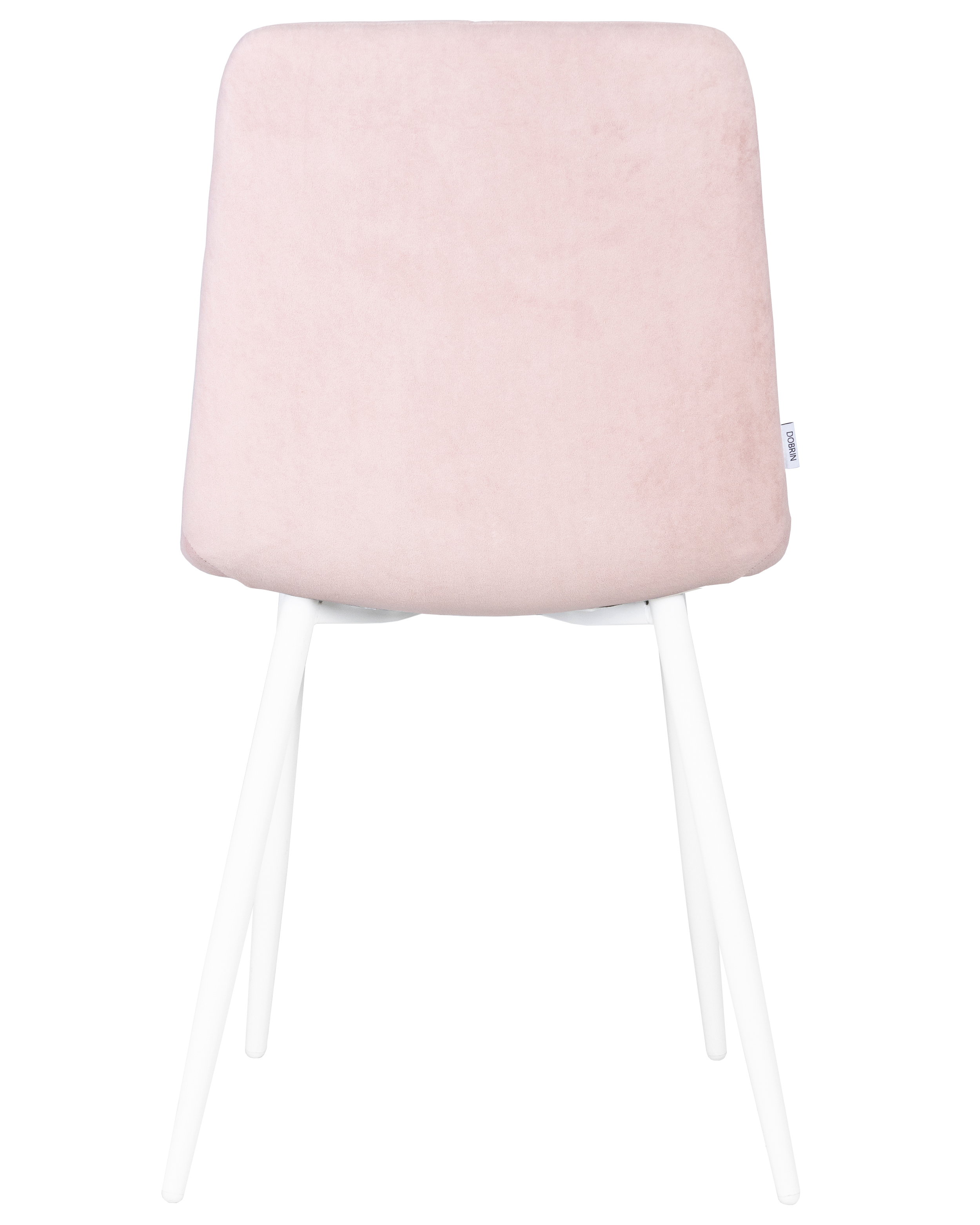 Стул обеденный DOBRIN CHILLY ROMBO, Розовый Simple 03, основание белый