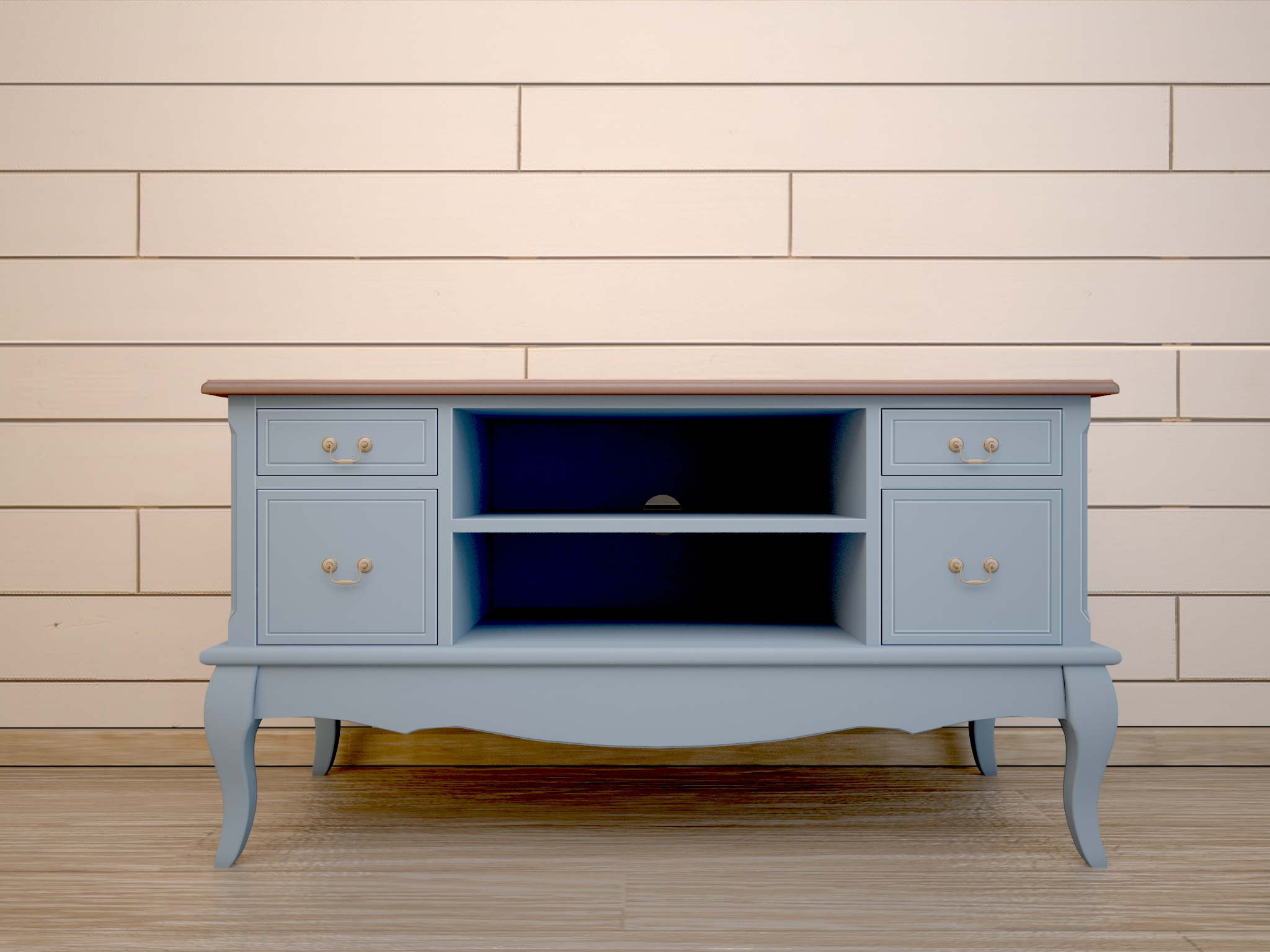 Комод под TV "Leontina Blue" арт ST9328B Этажерка Комод под TV "Leontina Blue" арт ST9328B Этажерка