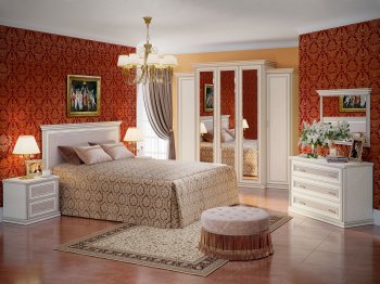 Модульная спальня «Венето» (комплект 1) Кураж