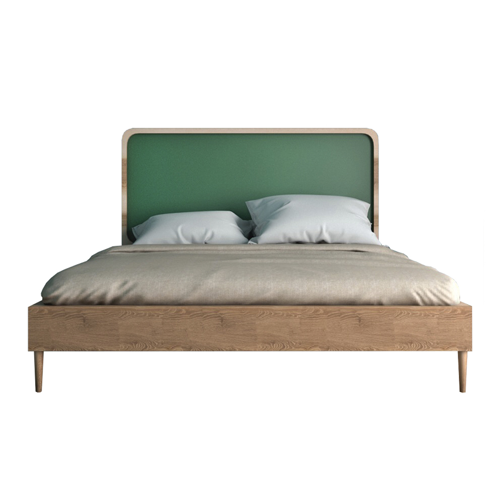 Кровать в Скандинавском стиле "Ellipse" 140*200 арт EL14G Этажерка