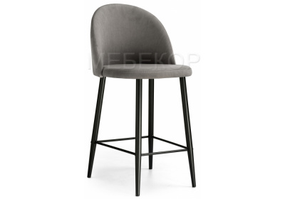 Барный стул Амизуре темно-серый / черный матовый Woodville