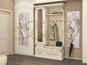 Прихожая Б5-11-2 (карамель+экокожа бежевая) Благо