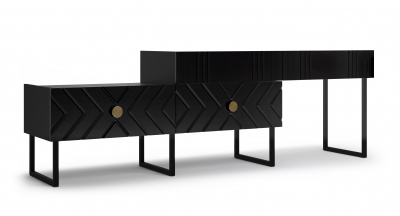 Тумба под ТВ Марсель (черный) Кураж