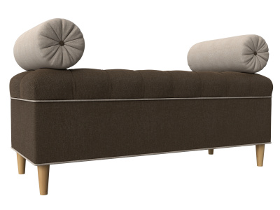 Банкетка Глория Коричневый\Бежевый