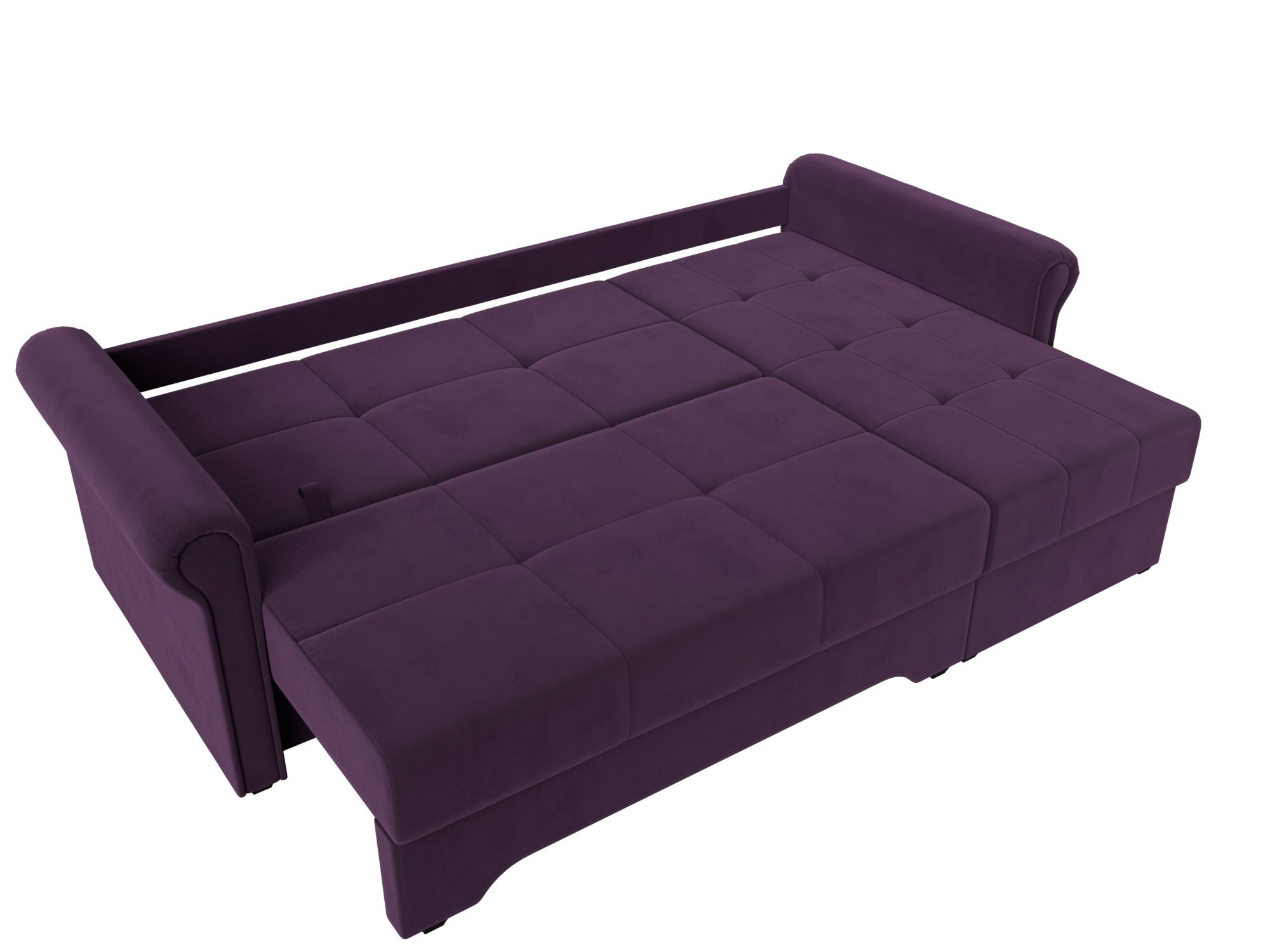 Угловой диван Леон правый угол Фиолетовый