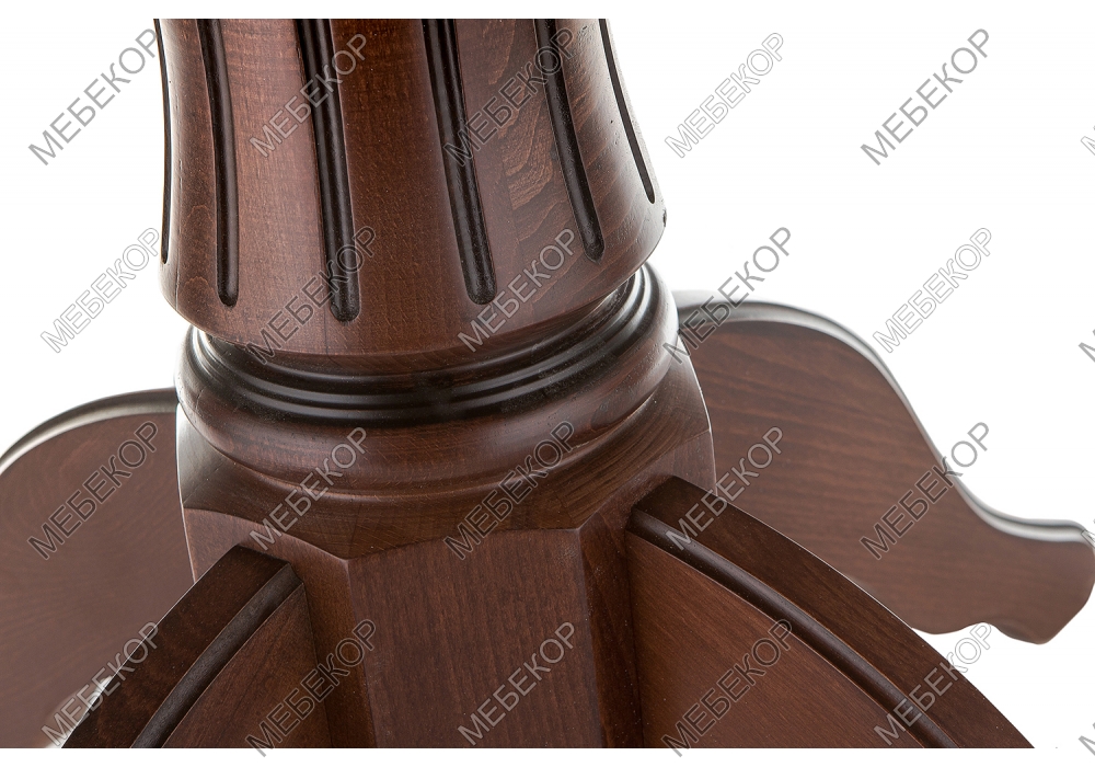 Стол деревянный Павия орех с коричневой патиной Woodville