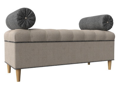 Банкетка Глория Бежевый\Серый