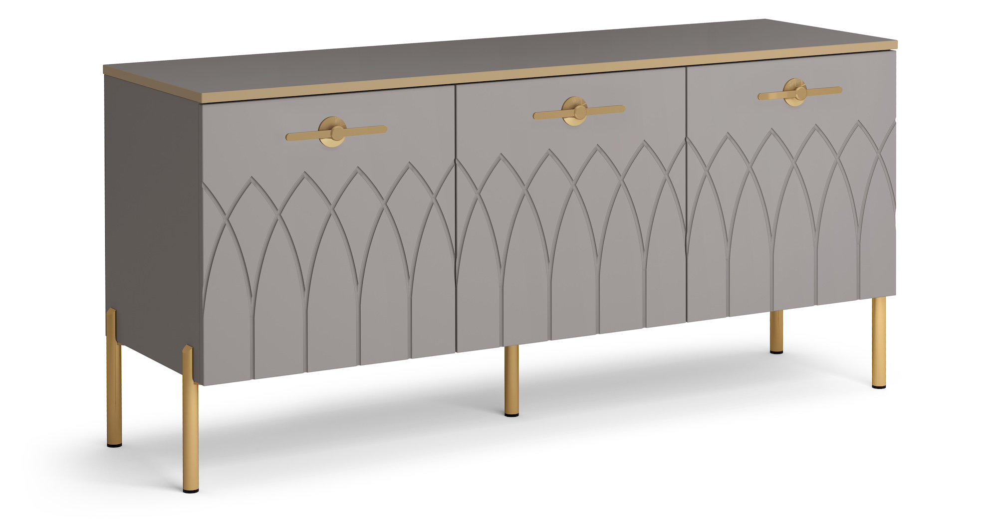 Тумба под ТВ (мокко, силк анис) Капри 2 Кураж