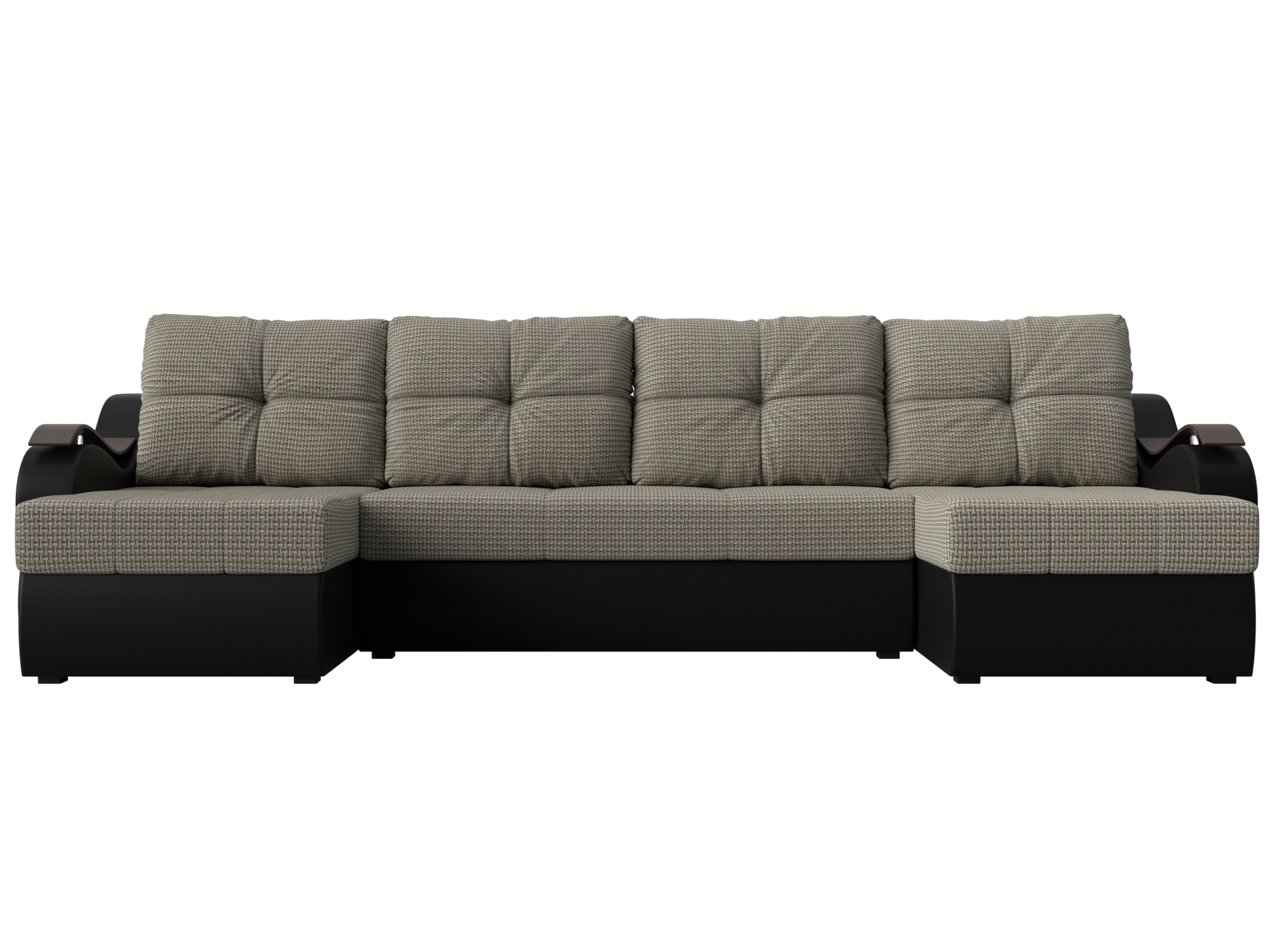 П-образный диван Меркурий Корфу 02\черный