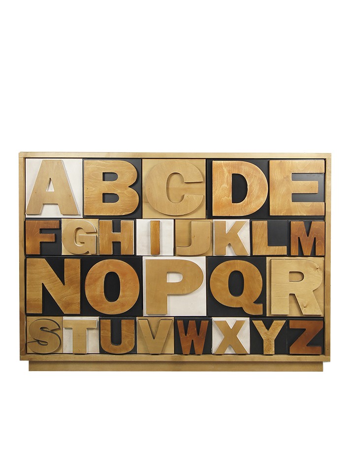 Комод «Alphabeto Birch» 10 ящиков Этажерка