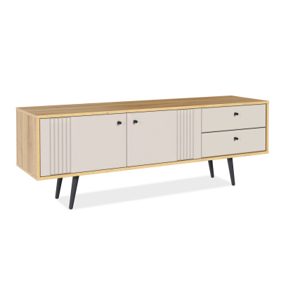 Тумба под ТВ 1500 (миндаль) Вега Саксония Кураж