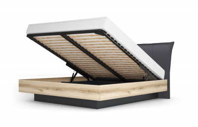 Кровать-4 с подъемным механизмом «Вега Скандинавия» (антрацит) Кураж
