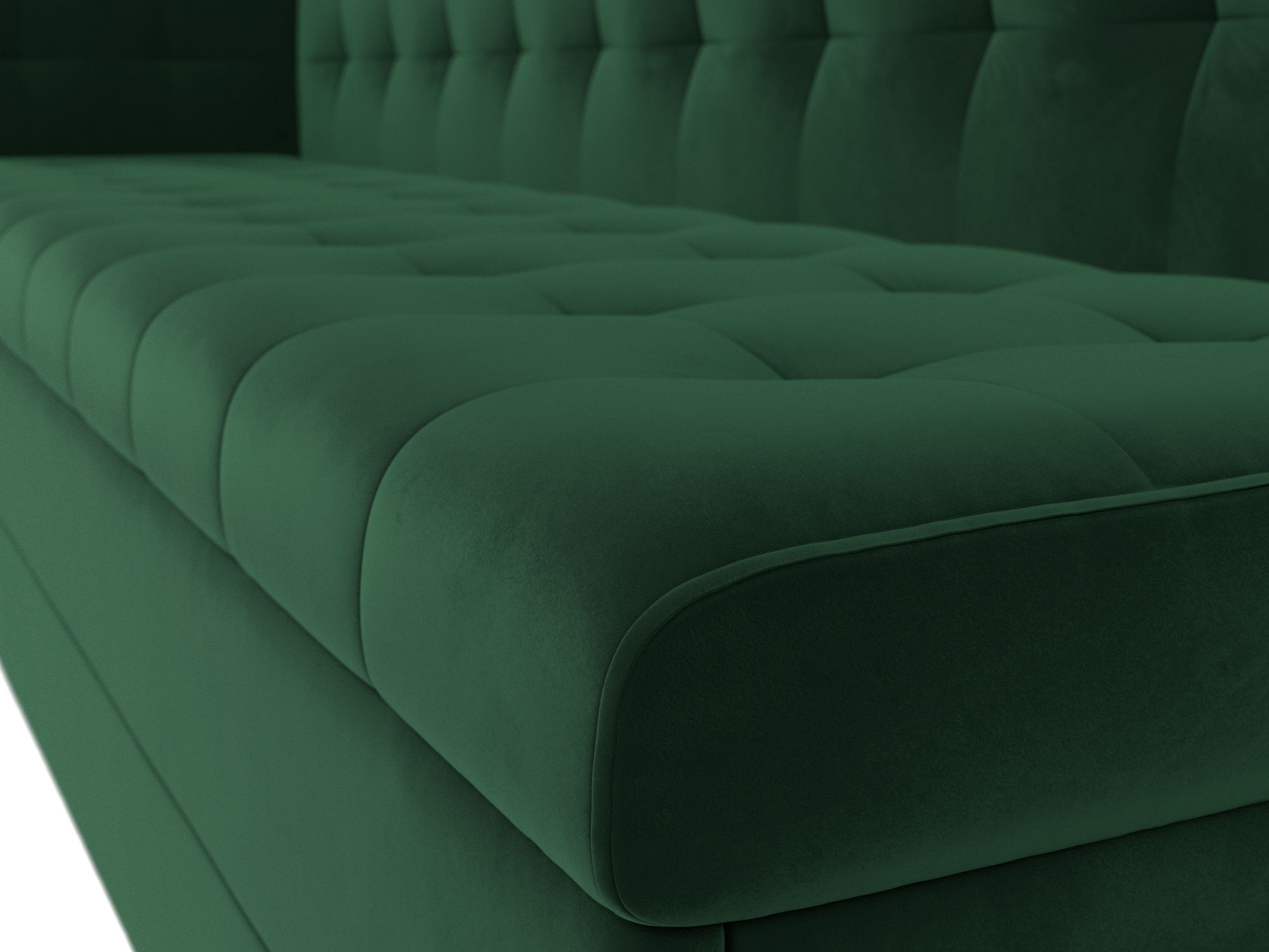 Кухонный диван Бриз с углом слева Зеленый