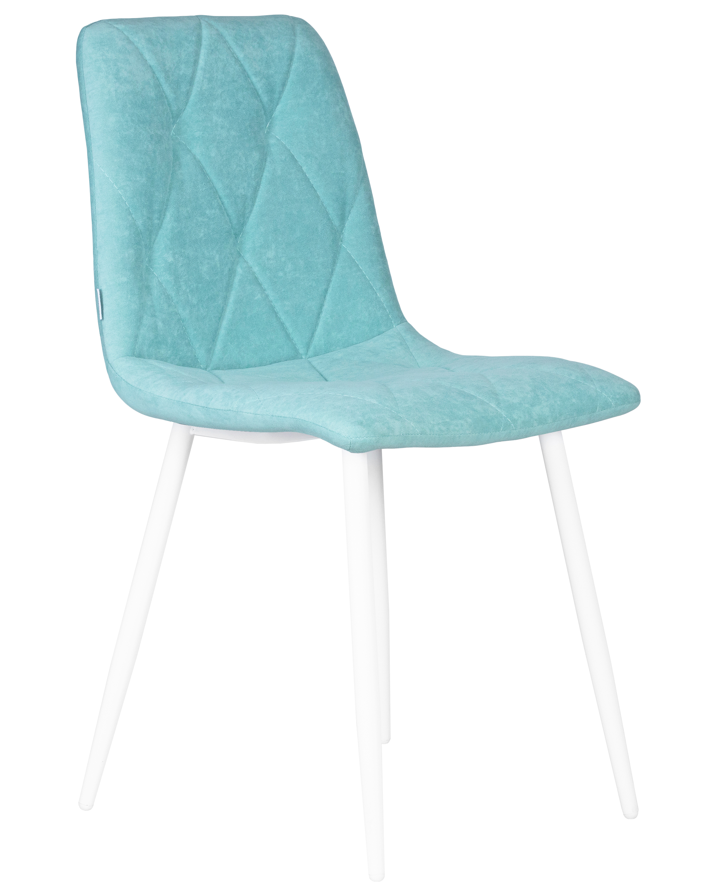 Стул обеденный DOBRIN CHILLY ROMBO, Тиффани Simple 51, основание белый