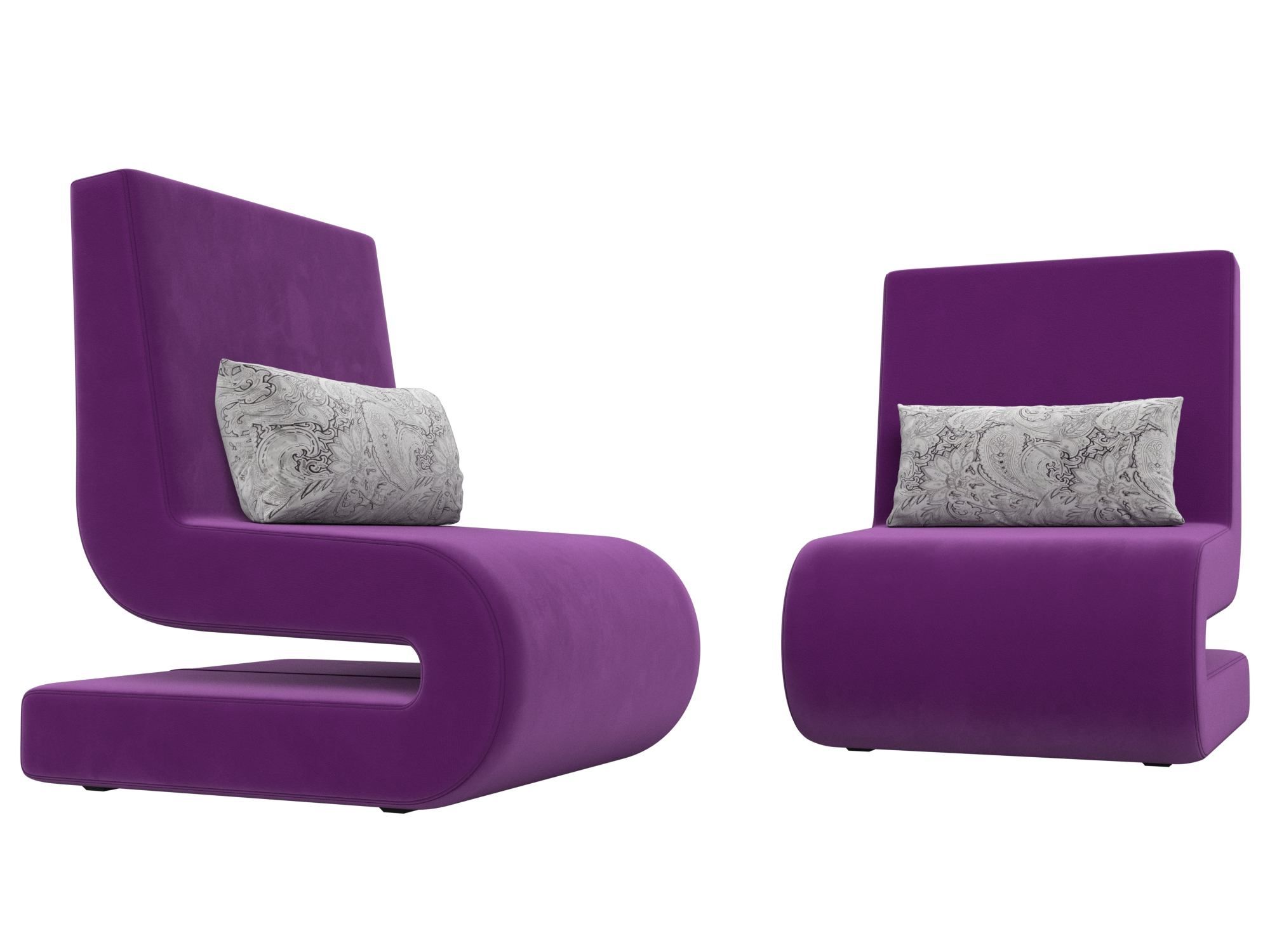 Кресло Волна (2 шт) Фиолетовый