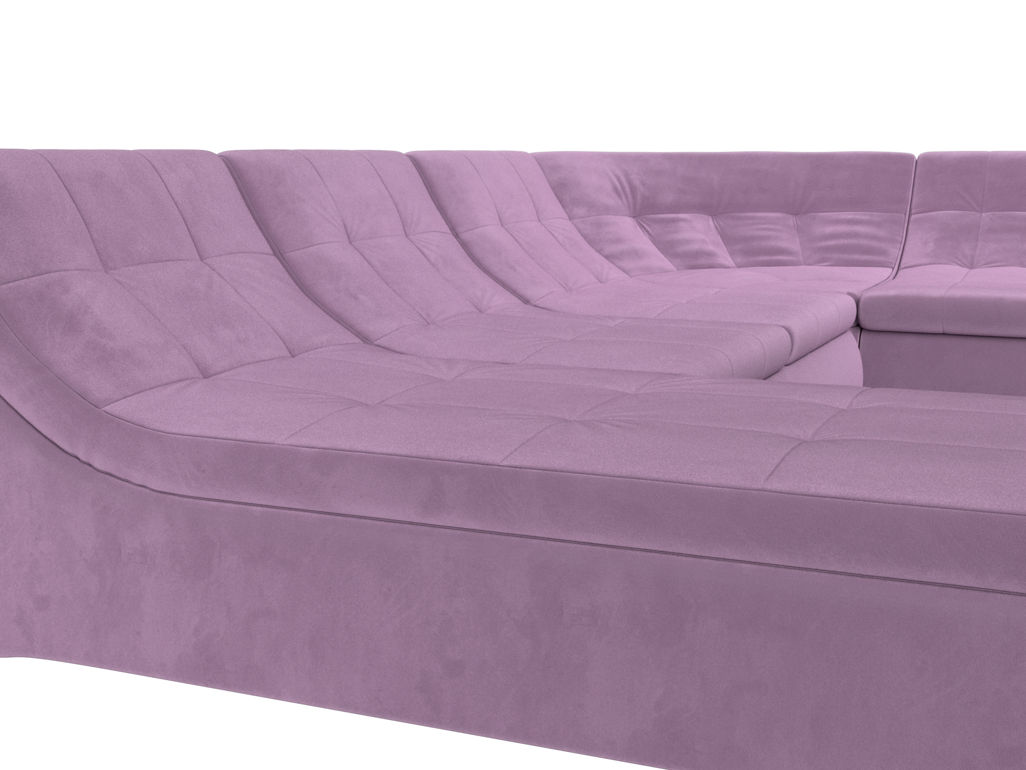 П-образный модульный диван Холидей Сиреневый
