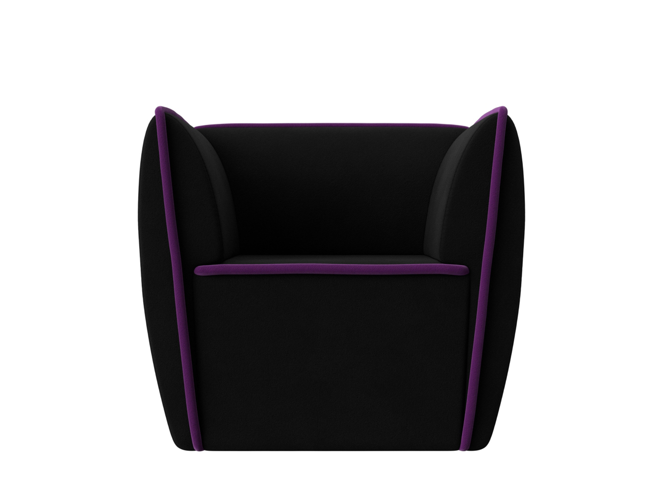 Кресло Бергамо Черный\Фиолетовый