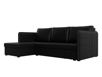 Угловой диван Слим левый угол Черный