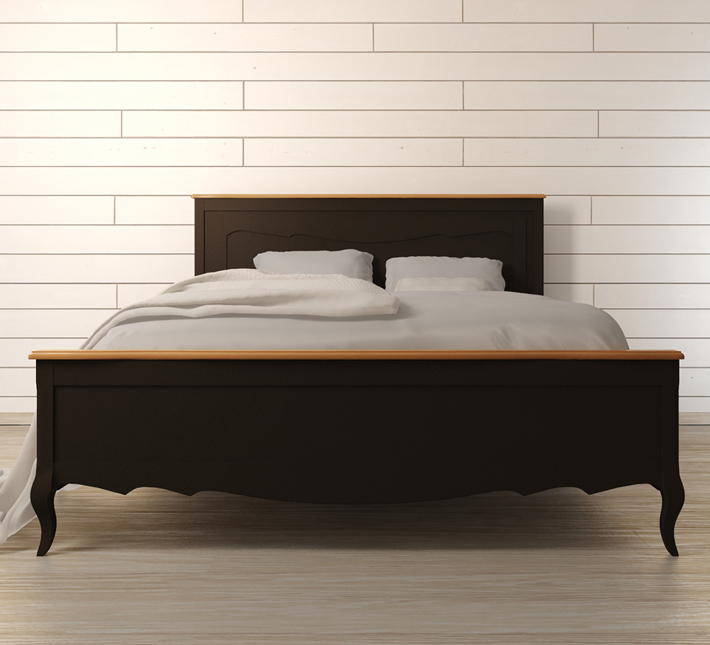 Дизайнерская кровать "Leontina Black" 180*200 арт ST9341/18BLK Этажерка