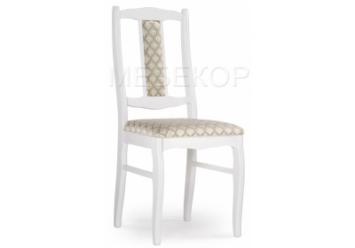 Стул деревянный Киприан белый / бежевый Woodville