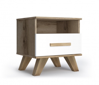 Тумба прикроватная «Вега Скандинавия» (дуб каньон) Кураж