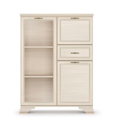 Шкаф низкий (1 стеклодверь) «Сиена» Кураж