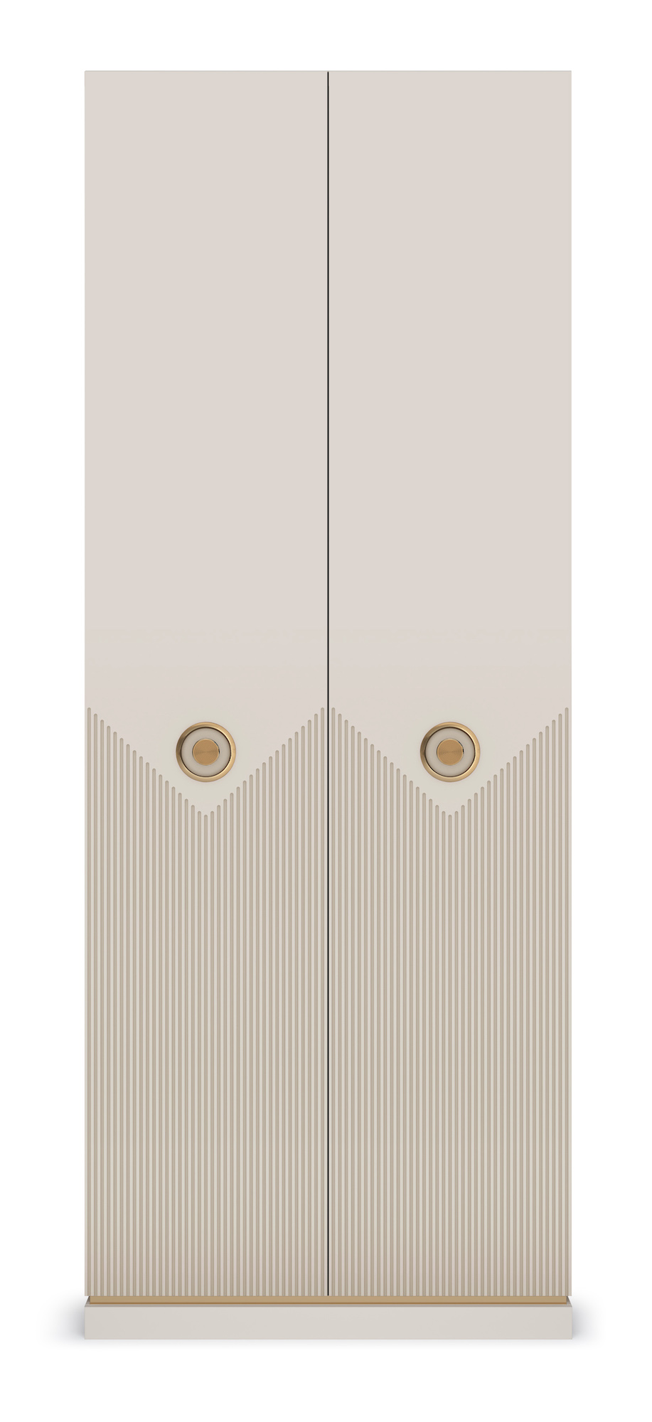 Шкаф 2-х дверный корпус (сатин) Капри Кураж