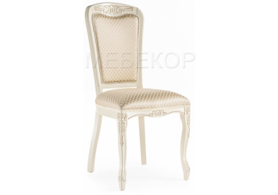 Стул деревянный Клето патина золото / ромб Woodville