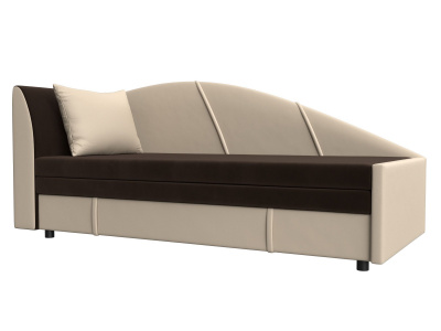 Кушетка Тропикана угол левый Коричневый\Бежевый