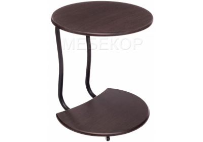 Журнальный стол Андромеда черный матовый / орех Woodville