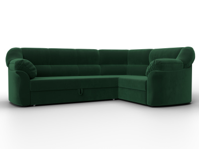 Диван угловой Карнелла правый угол SEVEN 626 зеленый