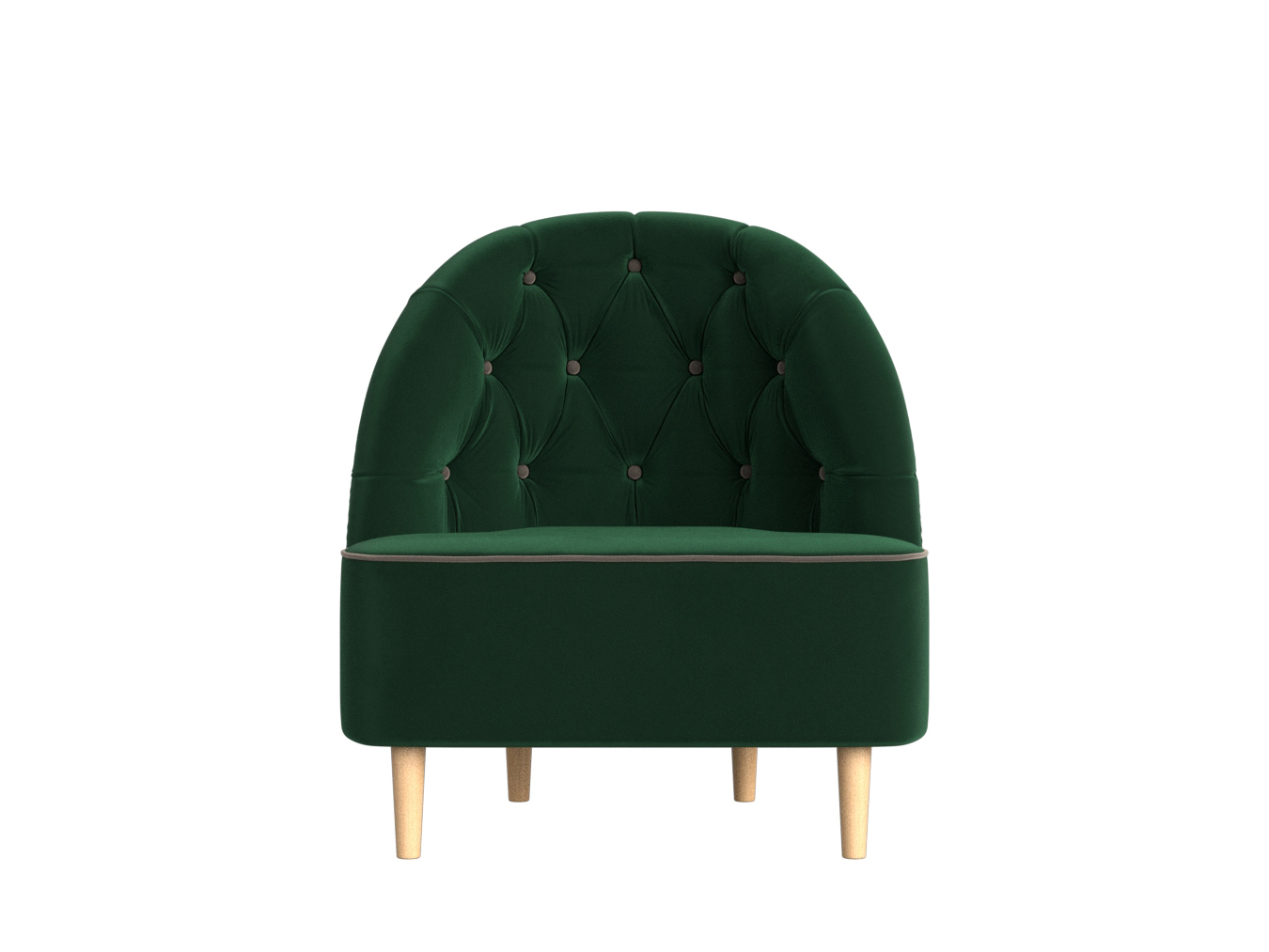 Кресло Амиса Зеленый\Коричневый