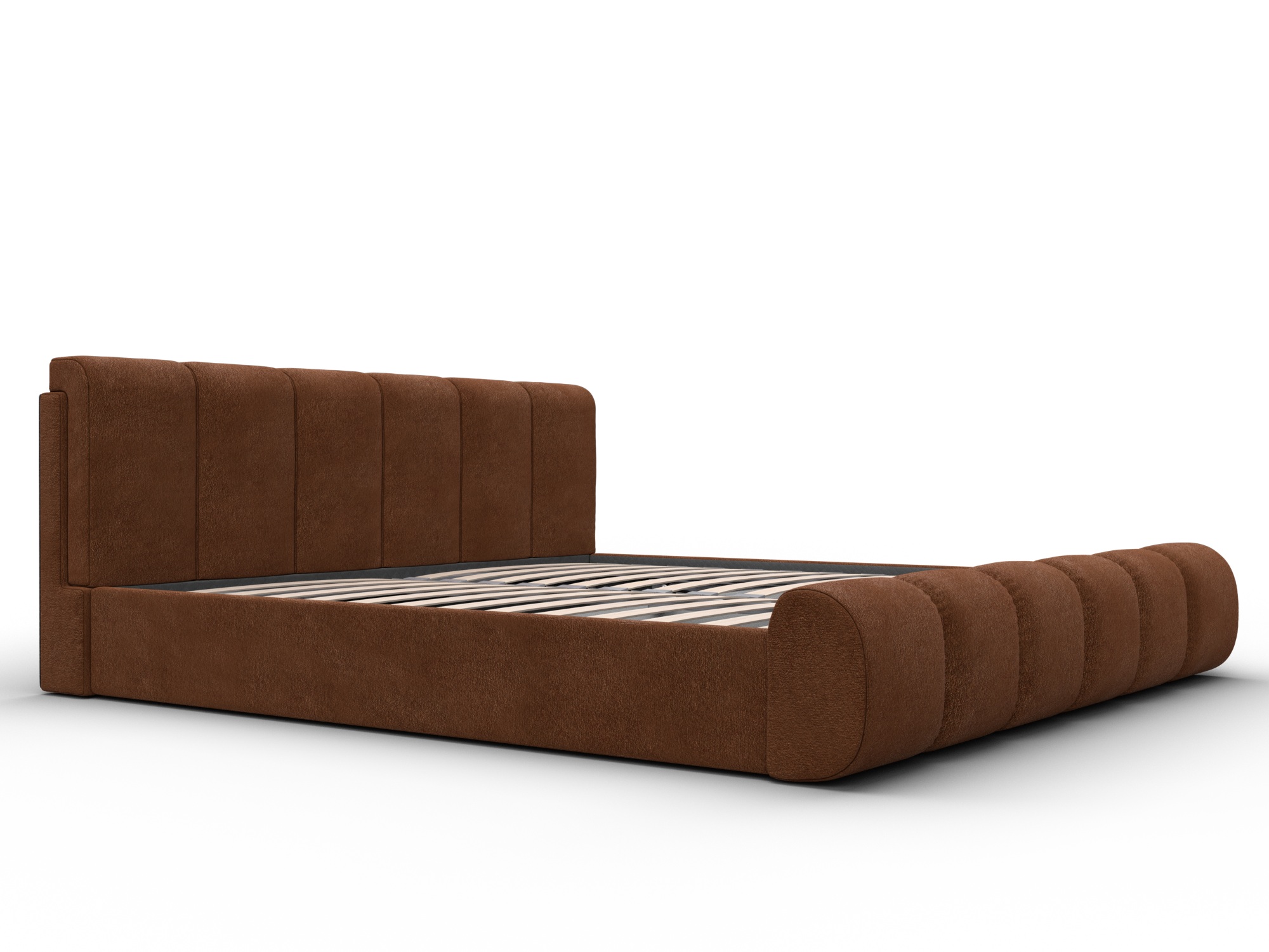 Кровать двуспальная Лига-132 (200) LAIM 14 терракотовый