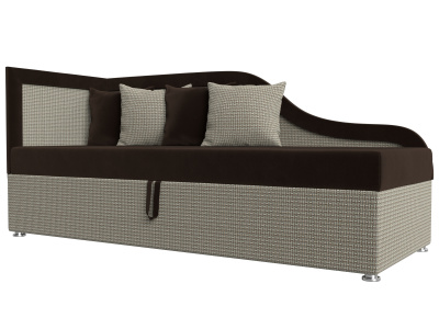 Детский диван Дюна левый угол Коричневый\корфу 02