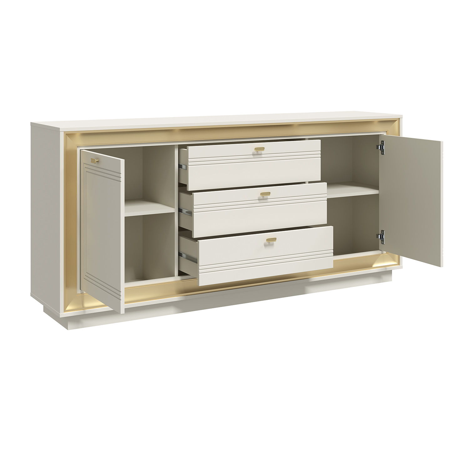 Комодино 1800 (зефир, миндаль и золото) «Прато» Кураж