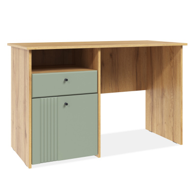 Стол письменный (серо-зеленый) Вега Саксония Кураж