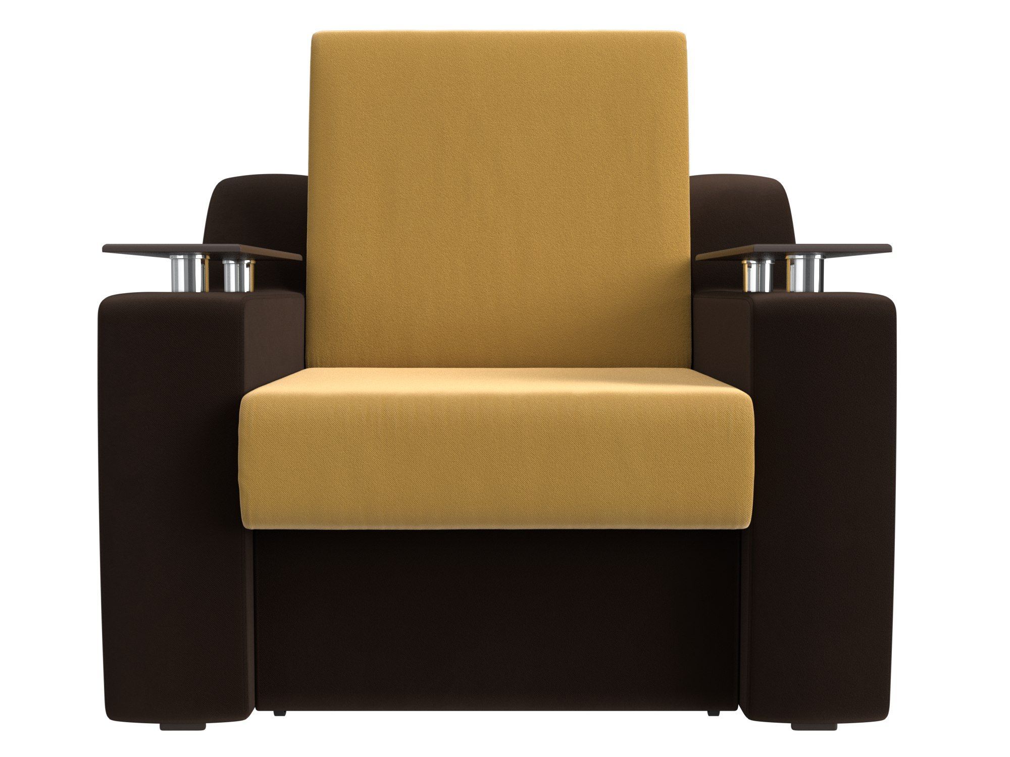 Кресло-кровать Сенатор 60 Желтый\коричневый