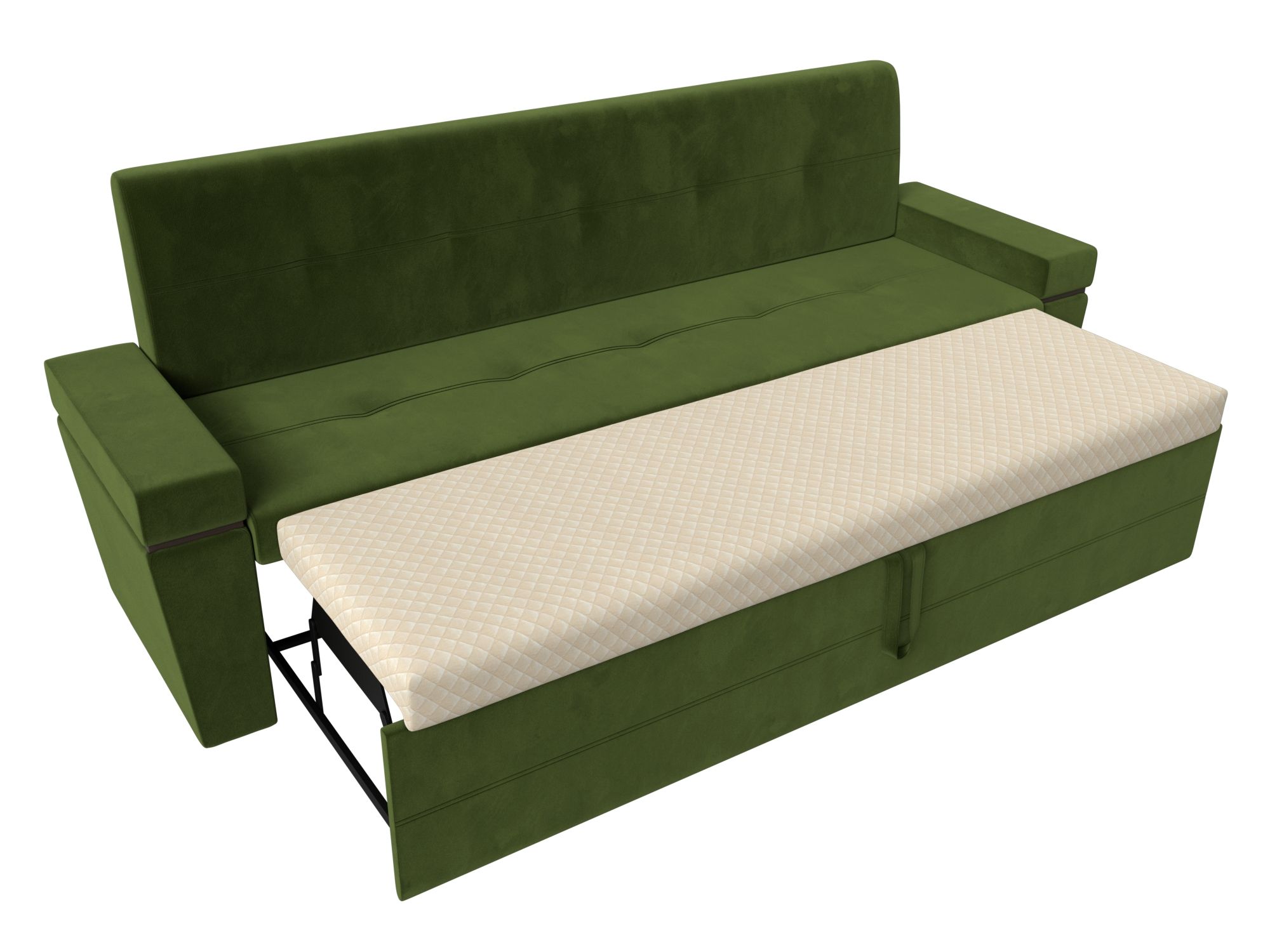 Кухонный прямой диван Деметра Зеленый