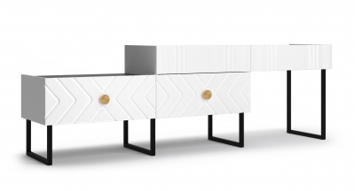 Тумба под ТВ Марсель (белый) Кураж