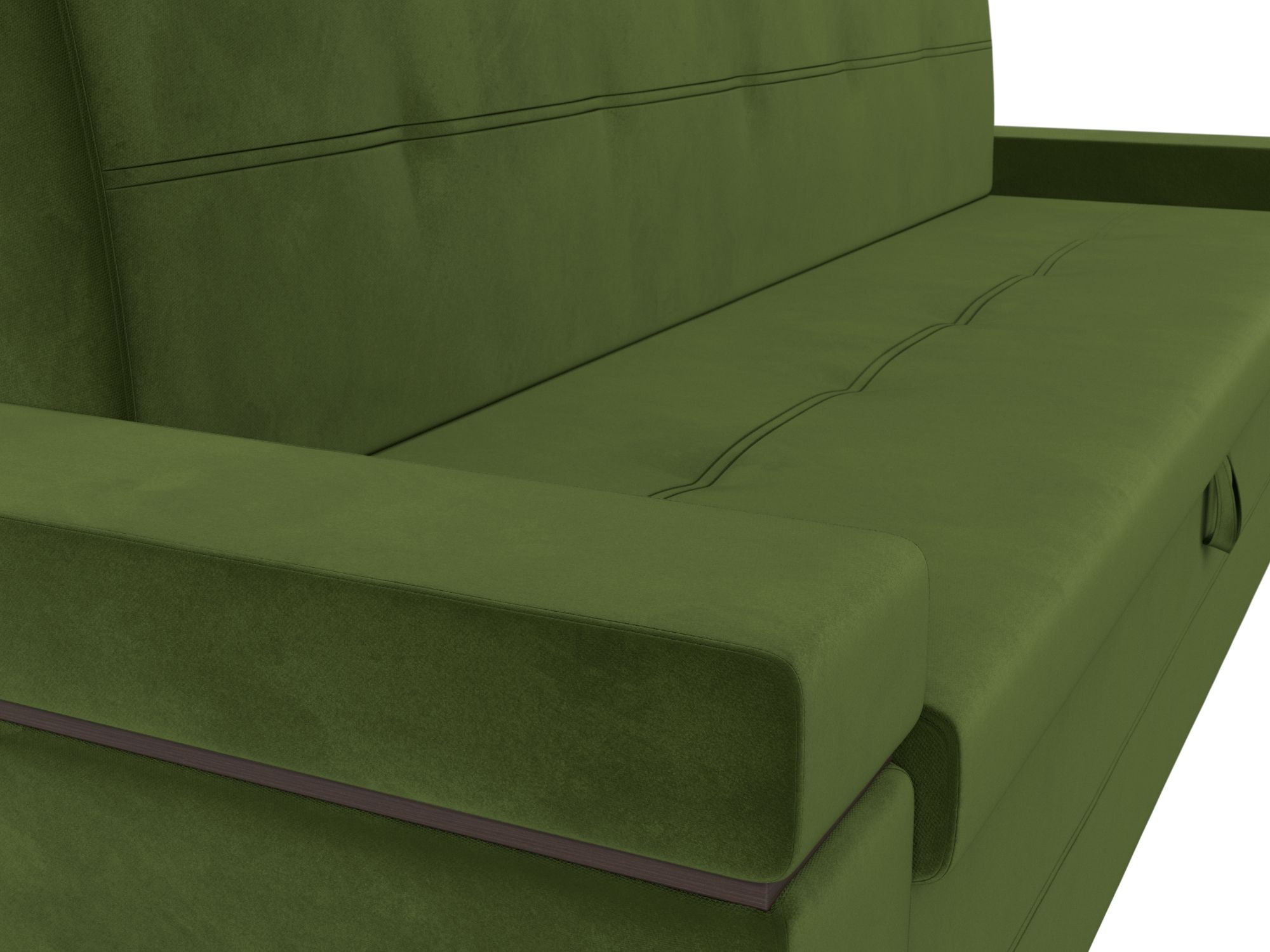 Кухонный прямой диван Деметра Зеленый