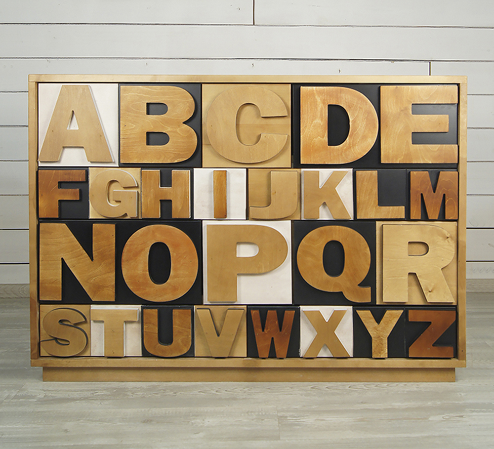 Комод «Alphabeto Birch» 10 ящиков Этажерка