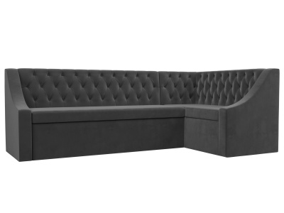 Диван кухонный угловой Мерлин правый угол SEVEN 17 серый